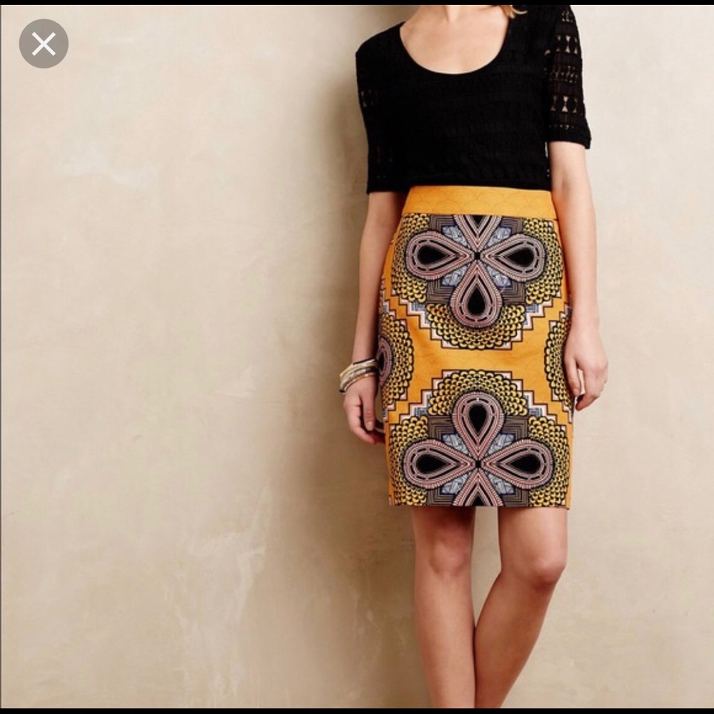 Anthroplogie Maeve Pencil Skirt